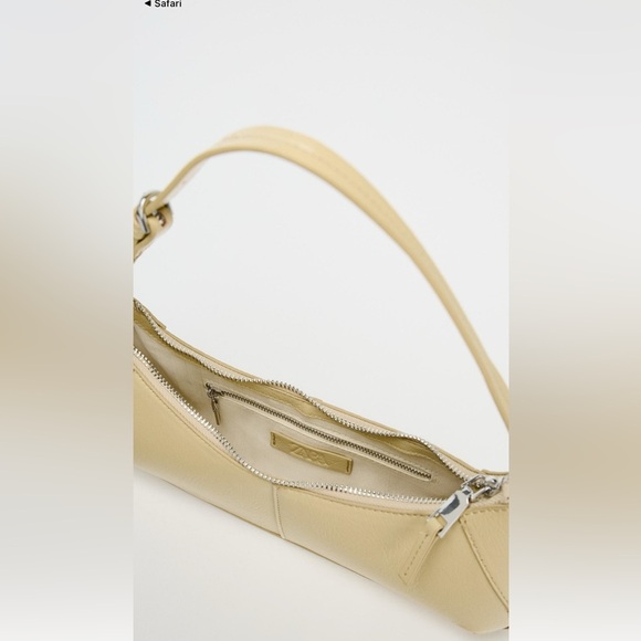 nwt sold out zara elongated Shoulder Bag vanilla yellow - Picture 12 of 12